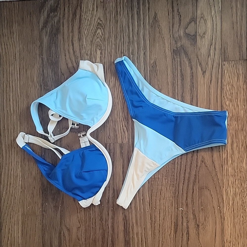 Underwire, block color bikini